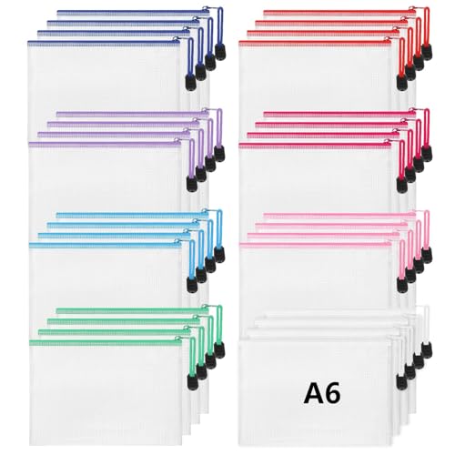 Jetec 32 Pcs Mesh Zipper Bags Bikini Organizer,Classic Color,7.5 x 5 Inch - color: Classic Color, size: 7.5 x 5 Inch