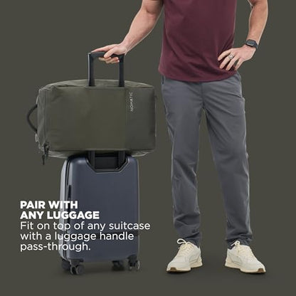 NOMATIC 40L Travel Bag- Convertible Duffel/Backpack, Carry-on Size, Everyday Use Laptop Bag, TSA Compliant - color: Olive