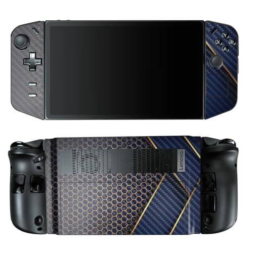 Carbon Fiber Gaming Skin Compatible with Lenovo Legion Go - Modern Hex - Premium 3M Vinyl Protective Wrap Decal Cover - Easy to Apply | Crafted in The USA by MightySkins - color: Modern Hex, style: Carbon Fiber Textured Finish
