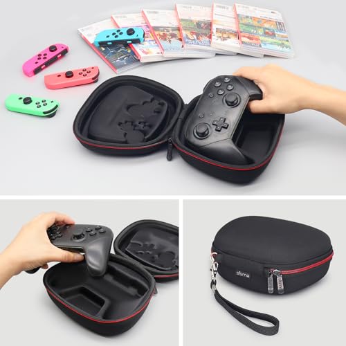 sisma Carrying Case Compatible with Nintendo Switch 2 Pro Controller, Hard Shell Original Switch Controller Protection Portable Travel Protective Case, Black - color: Black