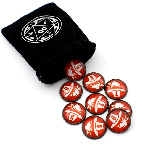 D&D Numbered Monster Token Markers for Dungeons and Dragons (Bandit) - style: Bandit