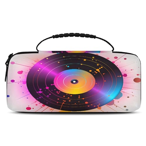 Adornori Music Theme Carry Case Compatible with Nintendo Switch 2, with 20 Games Cartridges, Music Player Portable Travel Carrying Case Pouch for Accessories & Games - color: Multicolor 19