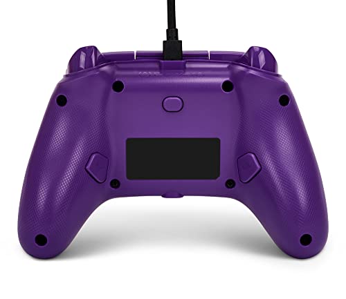PowerA Enhanced Wired Controller for Xbox Series X|S - Purple Magma, gamepad, wired video game controller, gaming controller, Xbox Controller with Detachable 10ft USB-C Cable, Mappable Buttons and Rumble Motors, Officially Licensed for Xbox - color: Purpl