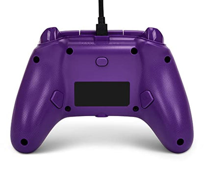 PowerA Enhanced Wired Controller for Xbox Series X|S - Purple Magma, gamepad, wired video game controller, gaming controller, Xbox Controller with Detachable 10ft USB-C Cable, Mappable Buttons and Rumble Motors, Officially Licensed for Xbox - color: Purpl