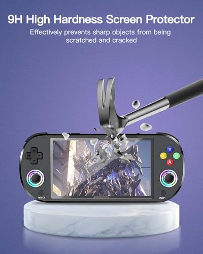 3 Pack Screen Protector for M22 Pro Retro Handheld Game Console, 9H Hardness Tempered Glass for M22 Pro Retro Handheld Game Console,Anti-Scratch, HD Clarity,Bubble Free