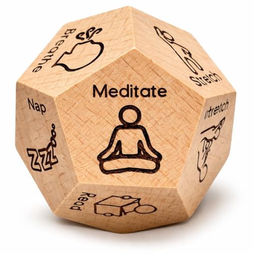 12-Sided Self-Care Decision Dice, Gifts for Him Her Men Women Boyfriend Girlfriend Husband Wife, Anniversary Birthday Wedding Holiday Gag Gift - Relaxing Couples & Family Activity Dice Game - style: Self-Care Dice