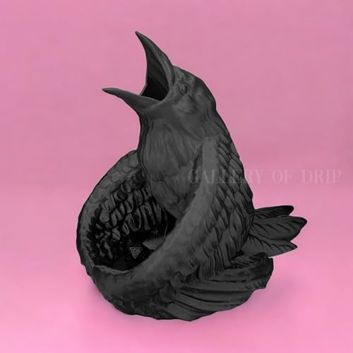 Enchanting Raven Dice Tower for RPG Enthusiasts, Perfect Dungeons and Dragons Accessory, Ideal DND, Crow, Bird, D&D Dice Rolls & Gifts, Warhammer, Fantasy Gaming Charm, Custom Tabletop Cyberpunk