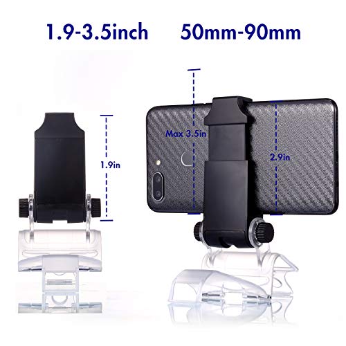 Yizerel PS4 Controller Phone Clip, PS4 Slim Pro Controller Grip for Android Smart Phone, 180 Degree Gaming Holder Mount Stand Bracket for PlayStation 4 Game Controller 6 in Samsung, Pixel, OnePlus
