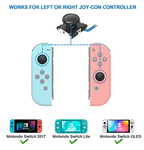 2ps Replacement Joystick Drift Fix for Nintendo Switch Joycons Controller | Switch OLED / Switch Lite Joycons Drift Fix Analog Thumb Stick