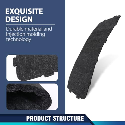PIT66 Hood Insulation Pad 1/2" W/ Clips Compatible with Land Rover Range Rover 2002-2012 - style: 2002-2012 Range Rover