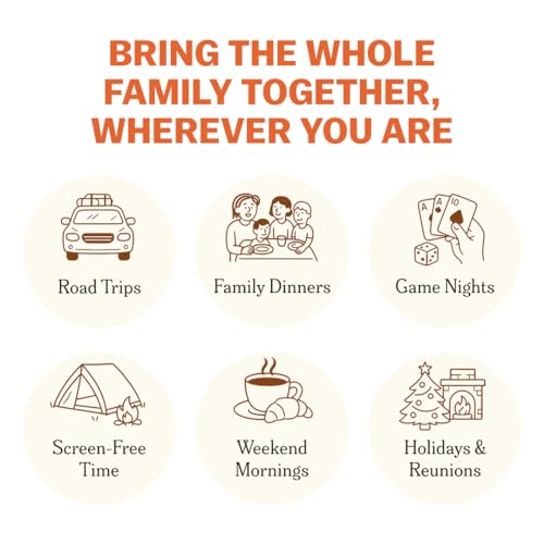 TALES 150 Conversation Cards, Perfect for Dinners, Road Trips, Classrooms & Game Nights, Gifts & Gatherings, Conversation Starters to Spark Creativity (Family Edition) - color: Family Edition