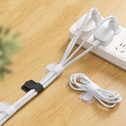 20PCS Cable Management Clips, Reusable Cable Management Organizer, Organizer in Home, Office, Kitchen, School - color: White