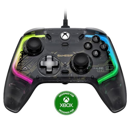 GameSir Kaleid Wired Controller for Xbox Series X|S, Xbox One,Windows 10/11 & Steam, Plug and Play Gaming Gamepad, Transparent Video Game Controller with Hall Effect Joysticks/Hall Trigger - size: Kaleid