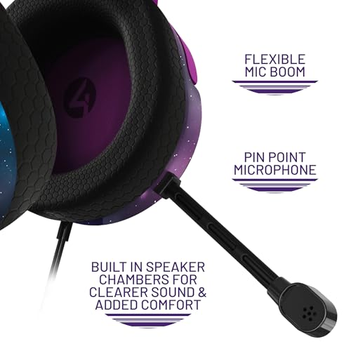 4Gamers Panther Wave Gaming Headset Cosmic for PS5, Xbox & PC - color: Cosmic