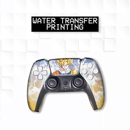 D. B. Z. Go-Ku Custom PS-5 Controller Wireless compatible with Play-Station 5 Console by BCB Controllers | Proudly Customized in USA with Permanent HYDRO-DIP Printing (NOT JUST A SKIN) (MODDED) - color: D. B. Z. Go-Ku, size: Modded - Front Print Only