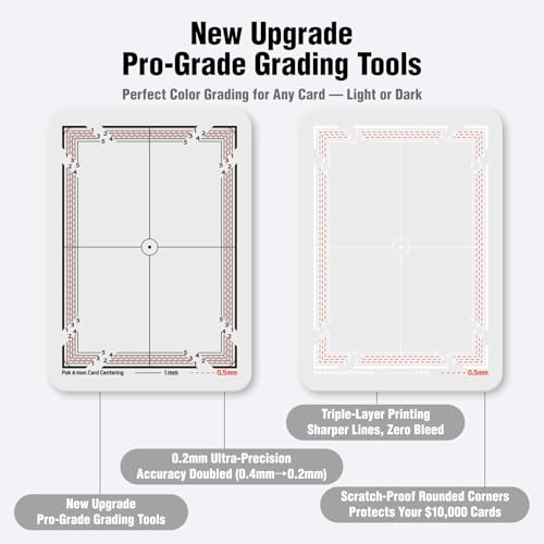 Deyimmei Card Grading Center Tool for Pokemon & Cleaning Supplies, Card Grading Tool Kit, PSA Approved for Standard Size Trading Cards