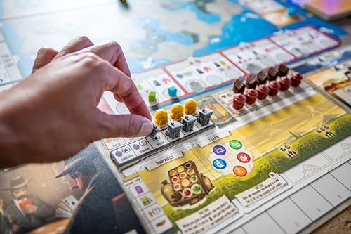Stonemaier Games: Tapestry: Arts & Architecture Expansion by Jamey Stegmaier & Mike Young | Add to Tapestry | New Capital City Mats, Advancement Track, Civilizations, and More | 1-5 Players, 120 Mins