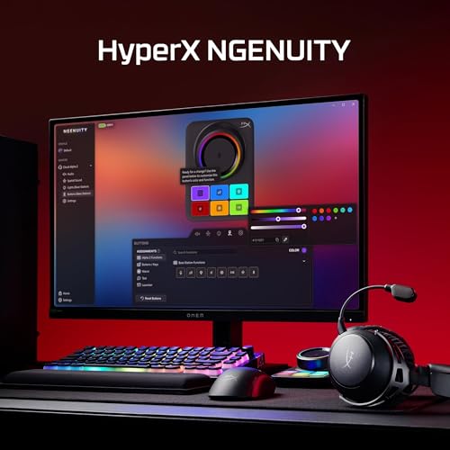 HyperX Cloud Alpha 2 – Wireless Gaming Headset with 53mm Dual-Chamber Drivers and up to 250 Hours Battery Life, RGB Base Station, Simultaneous 2.4GHz & Bluetooth - Black