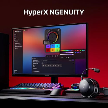HyperX Cloud Alpha 2 – Wireless Gaming Headset with 53mm Dual-Chamber Drivers and up to 250 Hours Battery Life, RGB Base Station, Simultaneous 2.4GHz & Bluetooth - Black