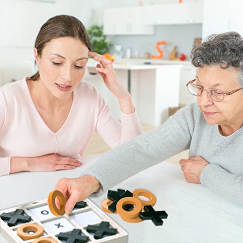 Keeping Busy Tic Tac Toe Dementia Activities for Seniors | Alzheimer Products for Elderly Patients | Fun Memory Game Toy & Cognitive Brain Puzzle for Senior Citizens w/Memory Loss or Alzheimers