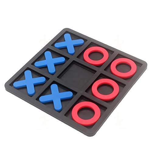 Tic Tac Toe Board Game, Classical Family Board Game | Children's Tic Tac Toe Game, Plastic tic tac Toe Game, Board Size 15 X 15 cm