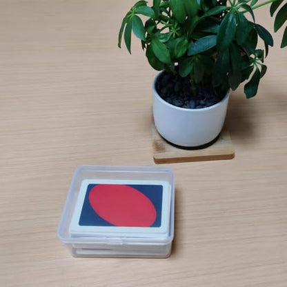 2 PCS Game Card Storage Box Compatible with UNO Cards,Playing Card Case, Card Holders,Plastic Clear Card Case (NO Cards)