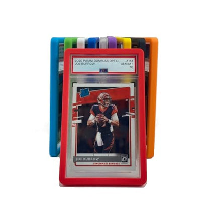 PSA Slab Guard Bumper for Standard PSA Graded Cards | Strong TPU, Exact Fit, Snap Tight Protection | Shock Absorption | Matte Finish PSA Slab Guard Protector (RED) - color: Red