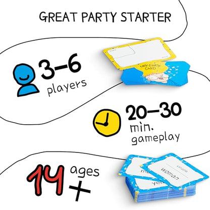 Subtext Showdown: Word Association Board Games for Adults, Teens & Family (3-6 Players) — Fun Games for Adults and Teens Groups — Funny Card Games for Family Game Night or Birthday Party