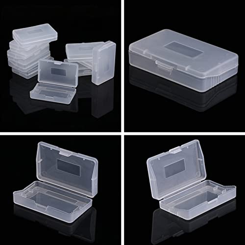10pcs Color Case, Clear Dust Cover Console Compatible with Gameboy Game Case, Small Plastic Box Compatible with Game Boy Advance GBA