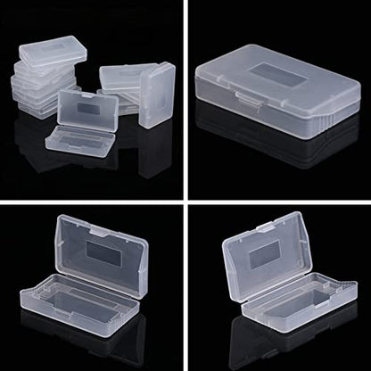10pcs Color Case, Clear Dust Cover Console Compatible with Gameboy Game Case, Small Plastic Box Compatible with Game Boy Advance GBA