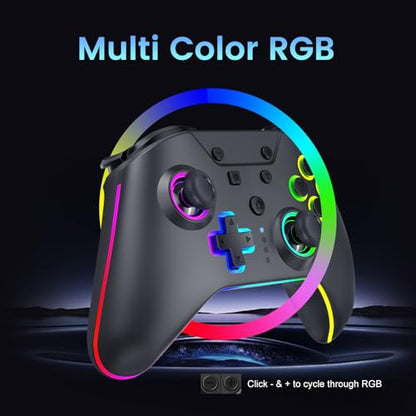 Hyperkin Armor3 NuRival Wireless Hall Effect Stick Game Controller For Nintendo Switch® OLED Model/Nintendo Switch® / Nintendo Switch Lite® (Black) - color: Black
