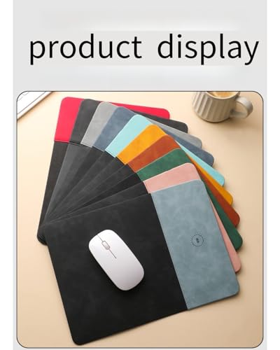 3 in 1 RGB Gaming Mouse Pad, 15W 10 Light Modes,LED Magnetic Mouse Pad - color: pink, size: 31.5L x 11.8W inches