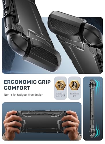 Mumba Blade Series Case for Nintendo Switch 2 [Dock Friendly] [Military-Grade Protection] Switch 2 Grip Protective Cover Shell, Quick-Release Joy-Con, Accessories for Switch 2 Controllers (Black) - color: Black