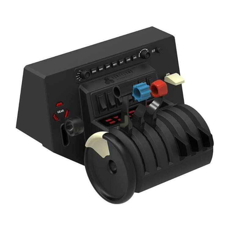 Honeycomb Alpha Flight Controls Yoke and Bravo Throttle Quadrant (2 Items) | Alpha Yoke Plus Switch Panel and Bravo Throttle Bundle, USB-C Cable, Configurable 1-4 Engine Throttle, Pc and Mac - size: Bundle (2 Items)