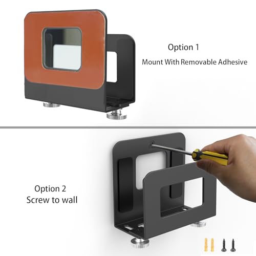 Monzlteck Adjustable Small Device Wall Mount Holder for Apple TV,ROKU,Router,Modem and Other Media Players