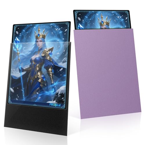 200 Pack Card Sleeves, Matte Dual Trading Card Sleeves with Opaque Back & Smooth Shuffle, Tear Resistant Card Protectors for MTG, TCG and Game Cards (Orchid Purple) - color: Orchid Purple, size: 200 Pack