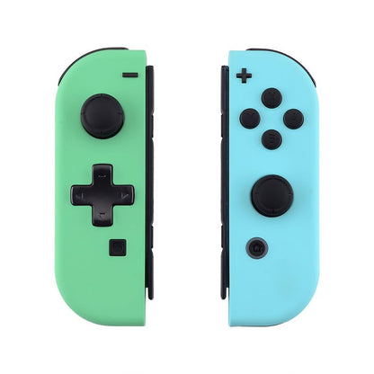 eXtremeRate Mint Green & Heaven Blue DIY Housing (D-Pad Version) with Full Buttons for Joycon Handheld Controller, Replacement Shell for Nintendo Switch & Switch OLED [Only The Shell, NOT The Joycon] - color: Mint Green & Heaven Blue
