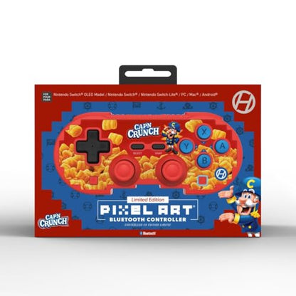 Hyperkin Limited Edition Pixel Art Wireless Bluetooth Controller - Officialy Licensed - Cap'n Crunch Controller For Nintendo Switch 2 / Switch/Oled, PC, Mac, Android, iOS