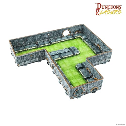Dungeons & Lasers: Sewers Core Set Miniature Terrain – Unpainted by Archon Studios - Compatible with DND and Other Tabletop RPG Games