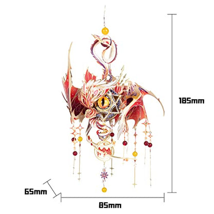 MU 3D Metal Puzzles Model Kits for Adults Building The Eye of Devil, Serpent Evil Wedjat-Eyes Steel Ancient Myths Magic Power Metal Earth Piece DIY Sets, Birthday New Year Xmas Gift - color: The Eye of Devil