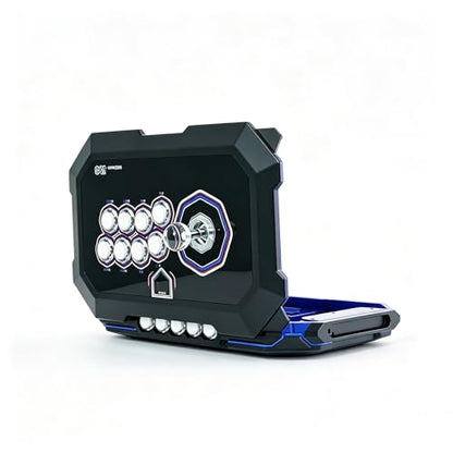 KBSure Arcade Fight Stick Joystick (black blue) - color: Black Blue