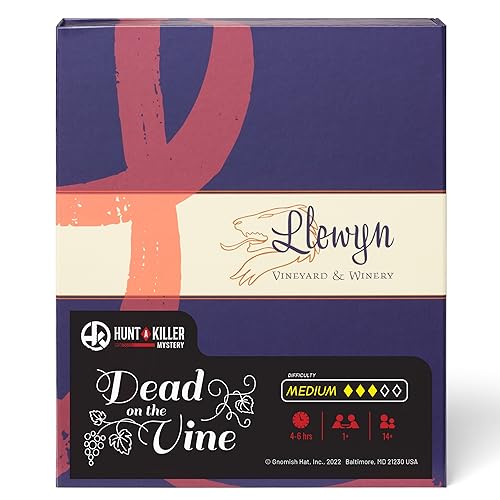 Hunt A Killer: Dead on The Vine, Solve a Murder at a Winery, Interactive Unsolved Mysteries Game, Mystery Box for Game Night, Murder Mysteries Card, Puzzle, and Board Games, for Players Age 14+ - style: Dead on The Vine