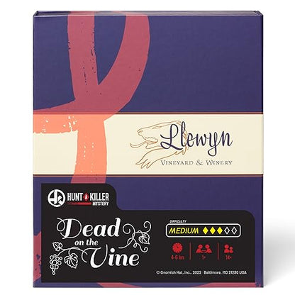 Hunt A Killer: Dead on The Vine, Solve a Murder at a Winery, Interactive Unsolved Mysteries Game, Mystery Box for Game Night, Murder Mysteries Card, Puzzle, and Board Games, for Players Age 14+ - style: Dead on The Vine