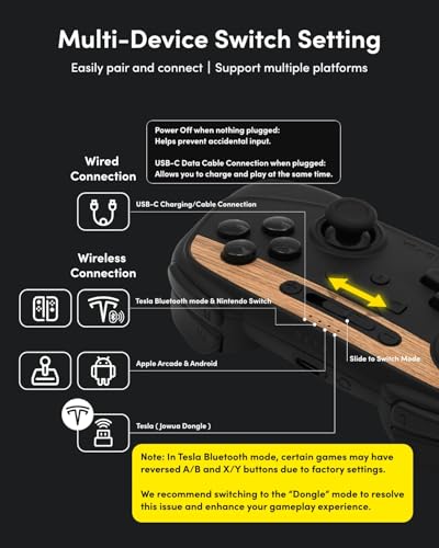 Jowua Multi-Device Wireless Controller for Tesla Model 3/Y/S/X/Cybertruck