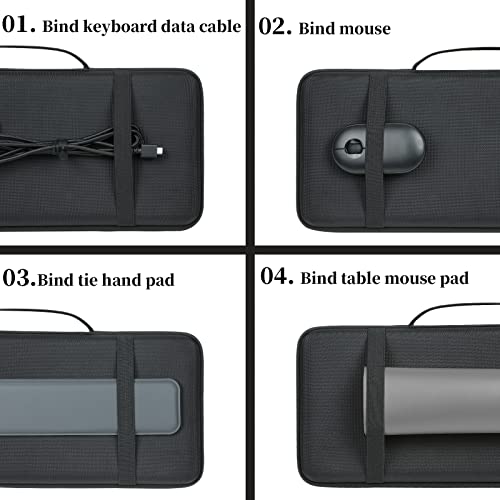 co2CREA Hard Case for Razer Cynosa Chroma/Cynosa V2/Ornata V2 | Blackwidow V3 Pro/Blackwidow V3 /Huntsman Elite/Huntsman V2 Analog Gaming Keyboard Compatibility, Travel Case Replacement - size: for Full Size Keyboard