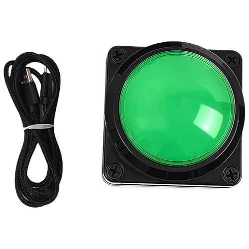 Programmable USB Macro Keyboard, Major Policy Decision Button, One Handed Programmable Setting & Game Switch Control Keyboard, U Flash Disk with Customized Program, Default Enter Function, Green - color: Programmable / Green / Default Enter
