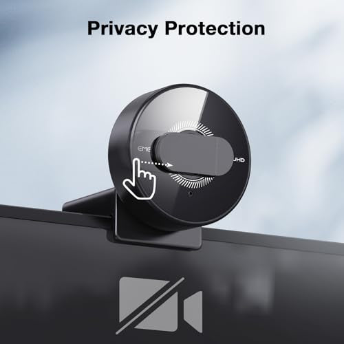 EMEET C950 4K Webcam for PC - PDAF Autofocus, USB Webcam with Microphone & Physical Privacy Cover, 1080P@60FPS, USB 2.0 Plug&Play, No Tripod Hole, Web Cam w/ 70°View for Meeting/Online Classes/Zoom - style: 4K Updated PDAF Autofocus