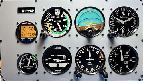 AltMot Flight Simulator Instrument Panel Six Pack - Includes software and integrated monitor