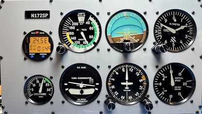 AltMot Flight Simulator Instrument Panel Six Pack - Includes software and integrated monitor