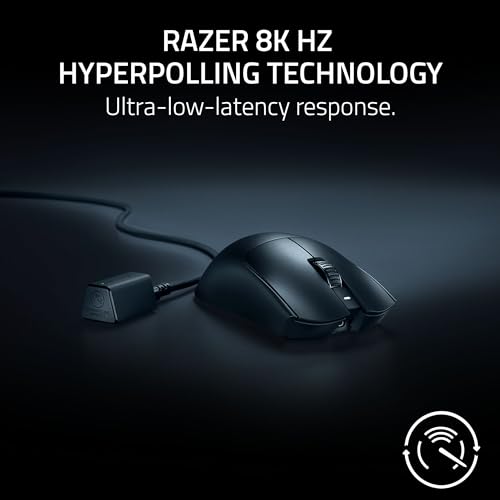 Razer Viper V3 Pro Wireless Esports Gaming Mouse: Symmetrical - 54g Lightweight - 8K Polling - 35K DPI Optical Sensor - Gen3 Optical Switches - 8 Programmable Buttons - 95 Hr Battery - Black - color: Black, style: 8000 Hz Polling